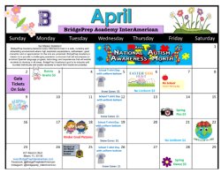 April 2023 Activities Calendar 